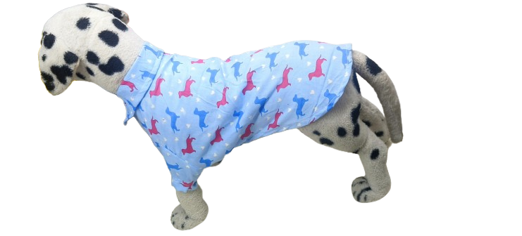 Cotton Dog Printed Shirt White - Shirt for Dogs